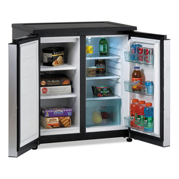 Avanti 5.5 Cf Side By Side Refrigerator-freezer, Black-stainless Steel freeshipping - TVN Wholesale